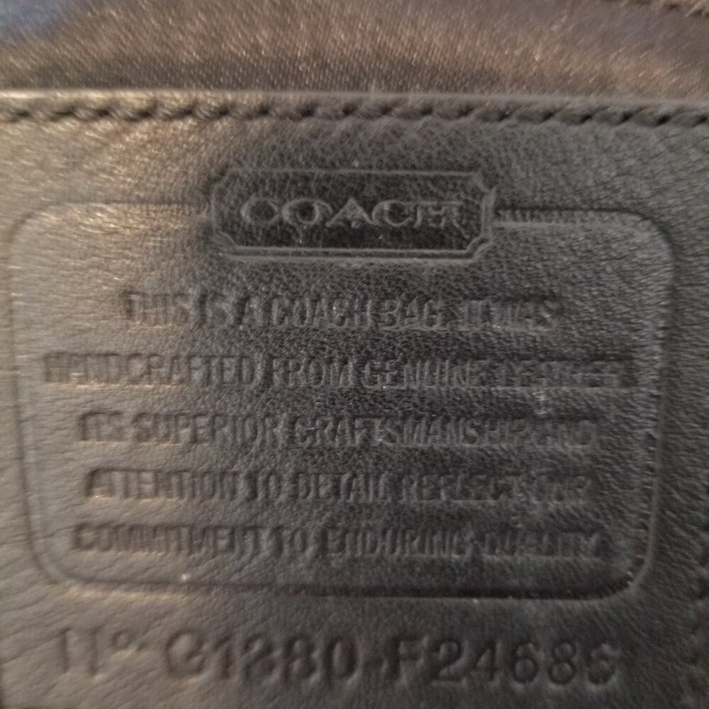 Authentic Coach Black Soft Leather Hobo Campbell Shoulder Bag Purse 2013 - Picture 10 of 13
